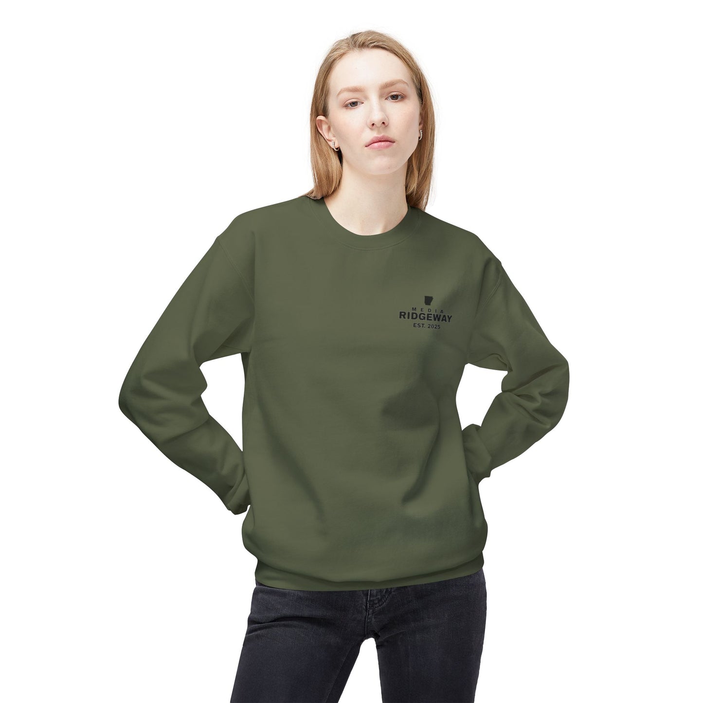 RM Co. Fleece Logo Sweatshirt by  Gildan